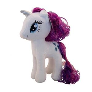 عروسک اورجینال پونی سفید تک شاخ 27 سانتی متری Pony white ty_اسباب بازی
